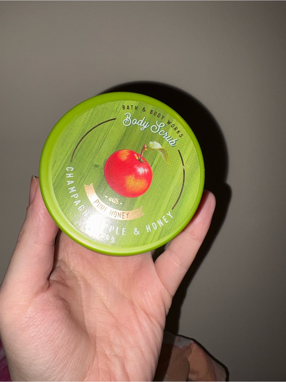 Bath & Body Works Champagne Apple & Honey Body Scrub - Green